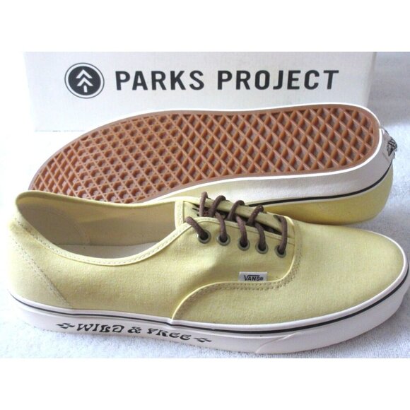 Vans Men's Authentic Parks Project Mellow Yellow Marshmallow Shoes Size 13 NIB - Picture 2 of 5